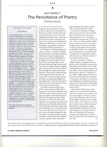 The Persistence of Poetry